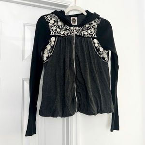 ♥️ Free People Bubble Hem Zip jacket